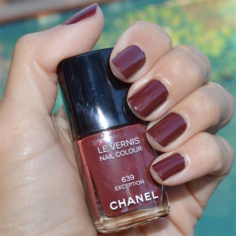 chanel nail polish maroon